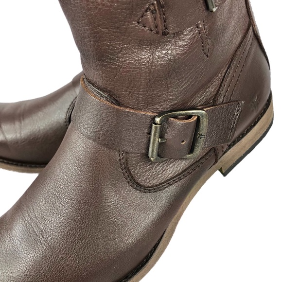 Women's FRYE Tyler Engineer Boots Dark Brown Sz. 8 - Picture 9 of 12